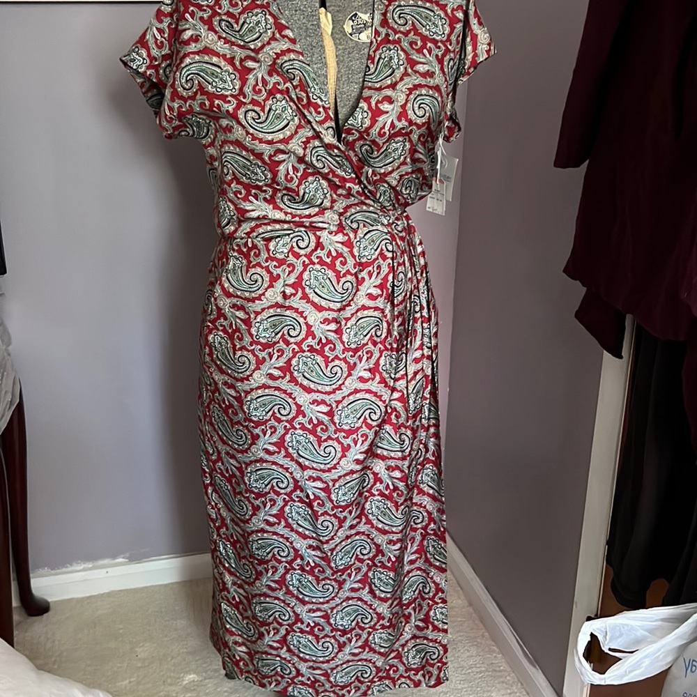 Ralph Lauren Designer Silk Wrap Dress